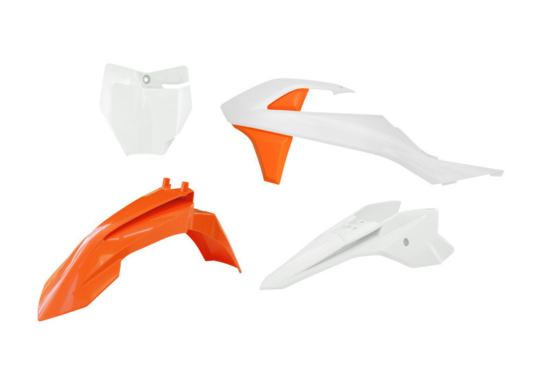 Ktm sx 50 kit plastiche 4 pezzi bianco-arancio 2016 2023