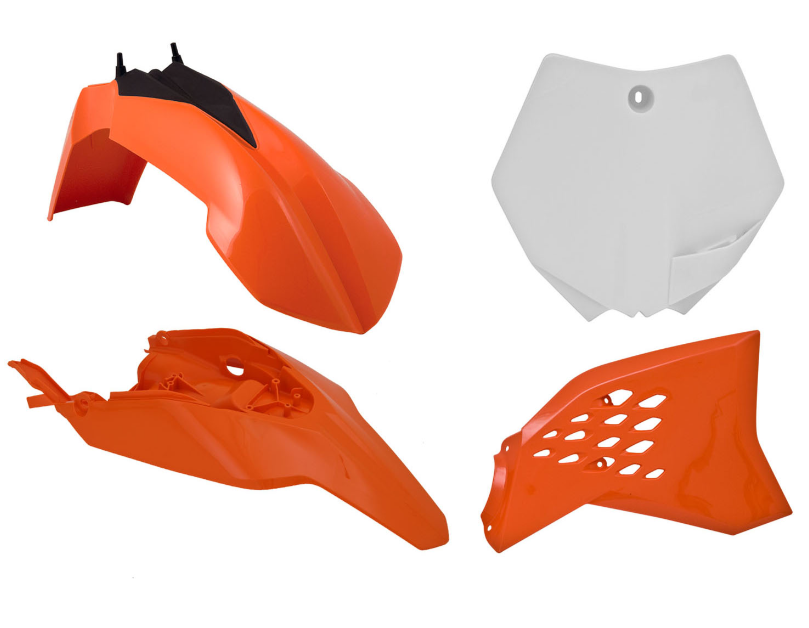 Ktm sx 65 kit plastiche 4 pezzi bianco arancione 2012 2015