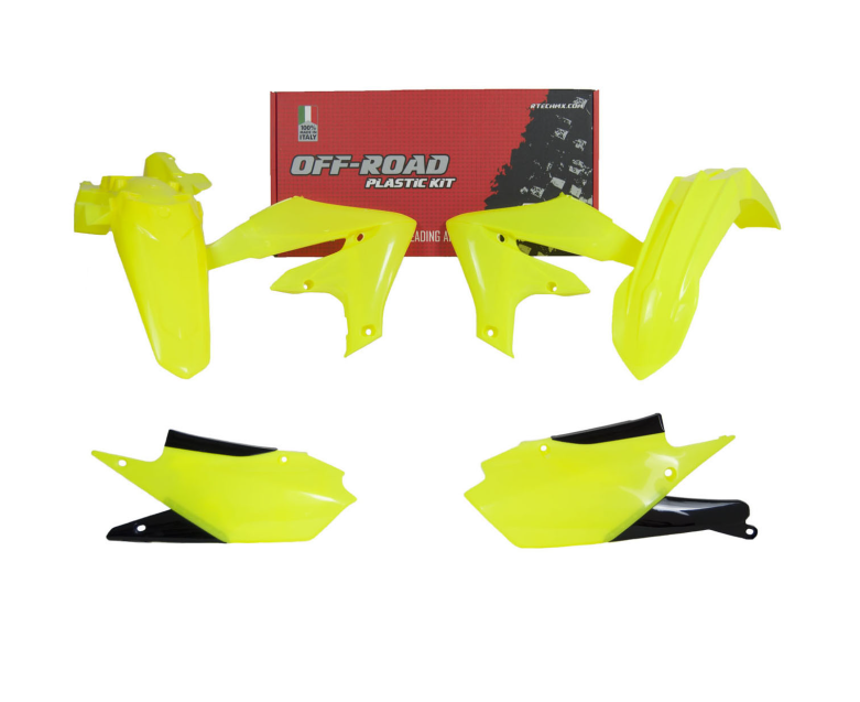 Yamaha wr f 250 kit plastiche 4 pezzi giallo fluo 2020 2023