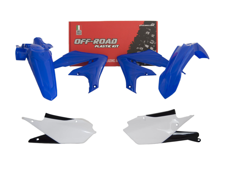 Yamaha wr f 250 kit plastiche 4 pezzi blu bianco nero 2020 2023