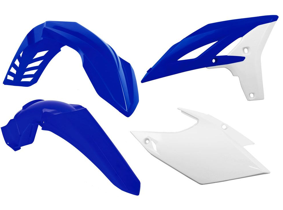 Yamaha wr f 450 kit plastiche 4 pezzi blu bianco 2012 2015