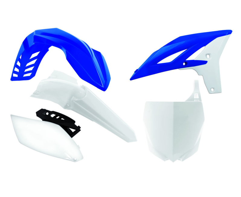 Yamaha yz f 250 kit plastiche 5 pezzi bianco blu 2010 2013