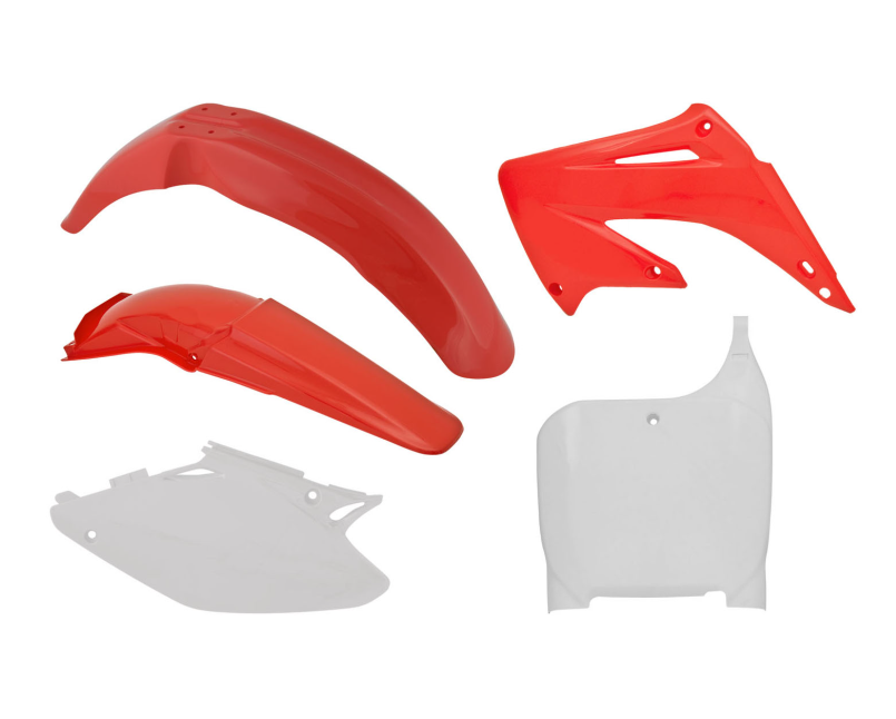 Honda cr r 125 kit plastiche 5 pezzi rosso bianco 2002 2003