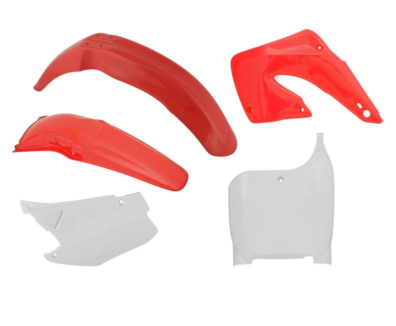 Honda cr r 125 kit plastiche 5 pezzi rosso bianco 2000 2001