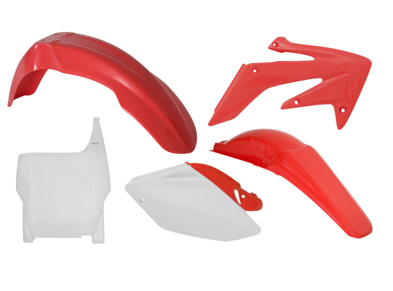 Honda crf r 250 kit plastiche 5 pezzi rosso bianco 2004 2005