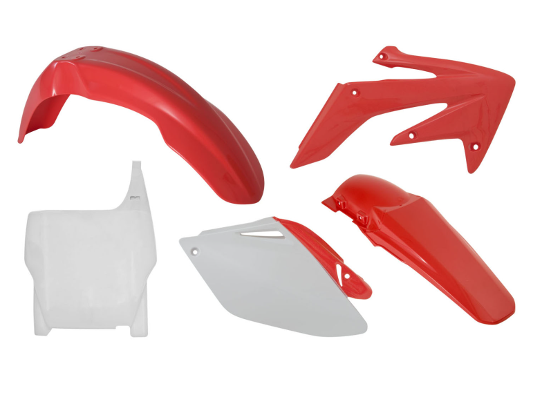 Honda crf r 250 kit plastiche 5 pezzi rosso bianco 2006 2007