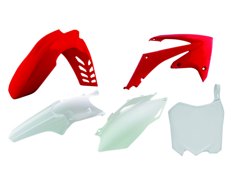 Honda crf r 250 kit plastiche 5 pezzi rosso bianco 2010 2010