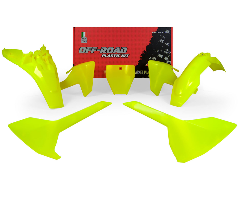 Husqvarna tc 85 kit plastiche 5 pezzi giallo fluo 2018 2024