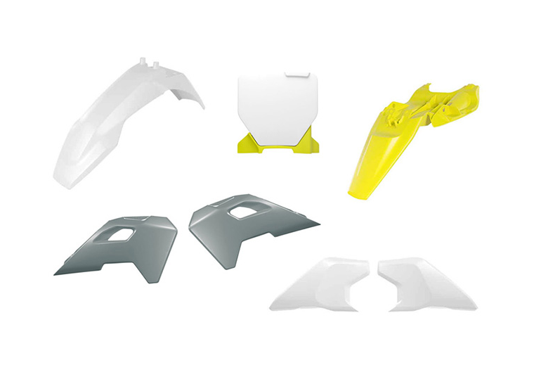 Husqvarna tc 50 kit plastiche 5 pezzi bianco-grigio-giallo 2024 2026