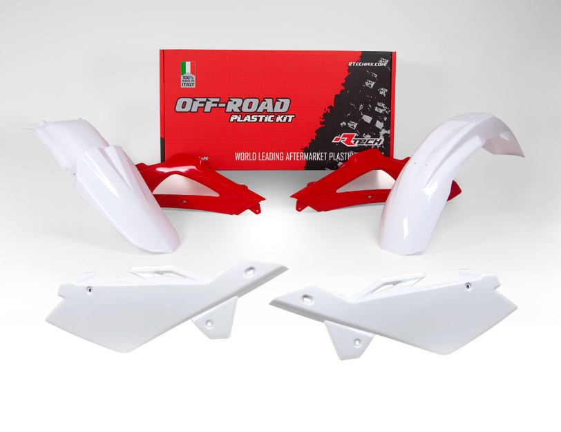 Husqvarna te 250 kit plastiche 5 pezzi bianco-rosso 2005 2007