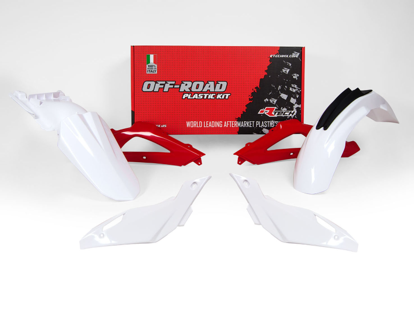 Husqvarna te 250 kit plastiche 5 pezzi bianco-rosso 2008 2009