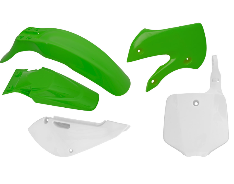 Kawasaki klx 110 kit plastiche 5 pezzi colori originali 2002 2009