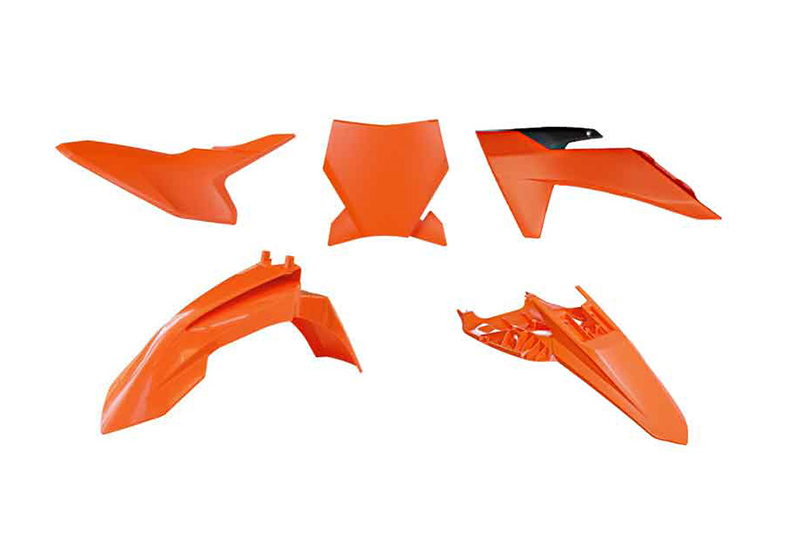 Ktm sx 50 kit plastiche 5 pezzi arancione-bianco-nero 2024 2026