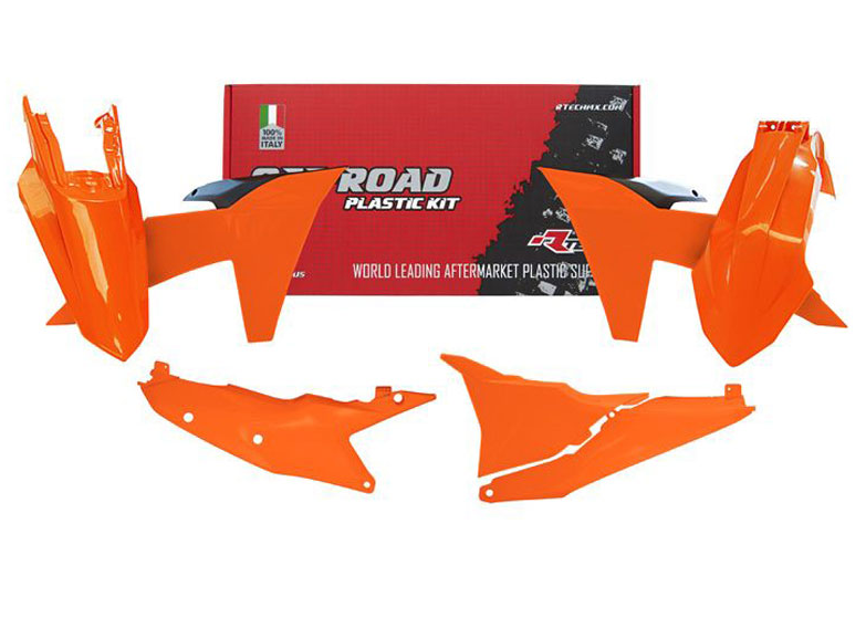 Ktm exc tpi iniezione 150 kit plastiche 5 pcs arancione k nero 2024 2025