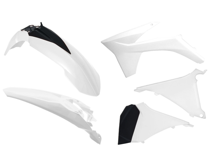 Ktm exc 125 kit plastiche 5 pezzi bianco nero 2012 2013
