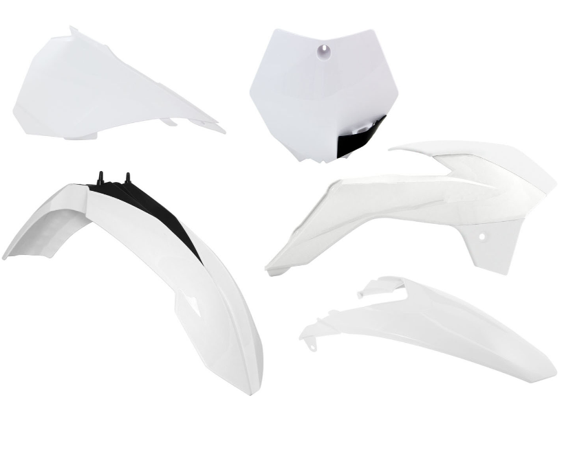 Ktm sx 85 kit plastiche 5 pezzi bianco 2013 2017