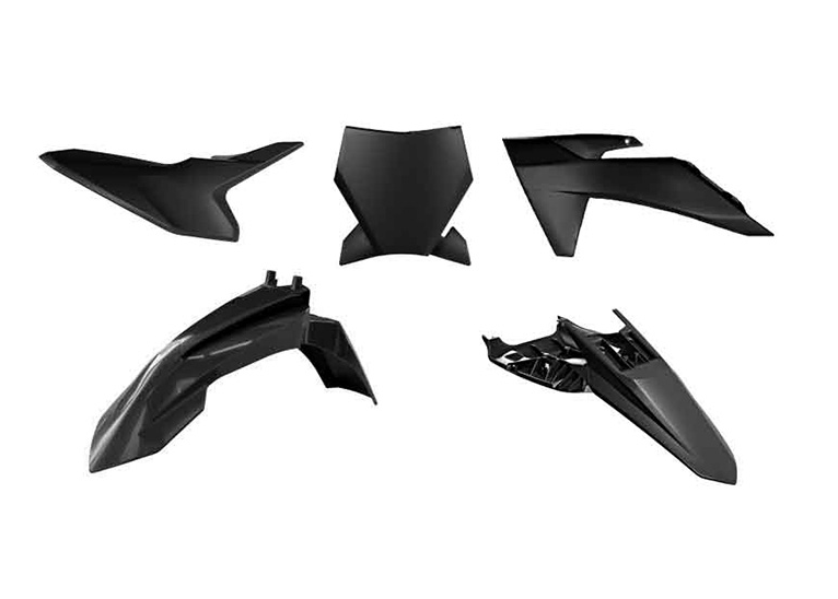 Ktm sx 50 kit plastiche 5 pezzi nero 2024 2026