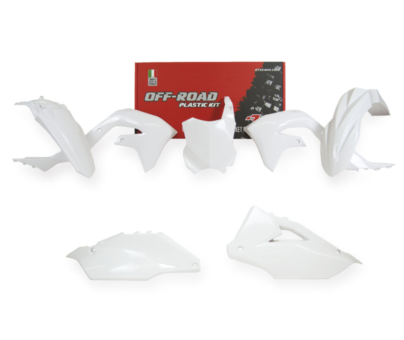 Kawasaki kx f - kxf 250 kit plastiche 5 pezzi bianco 2020 2024