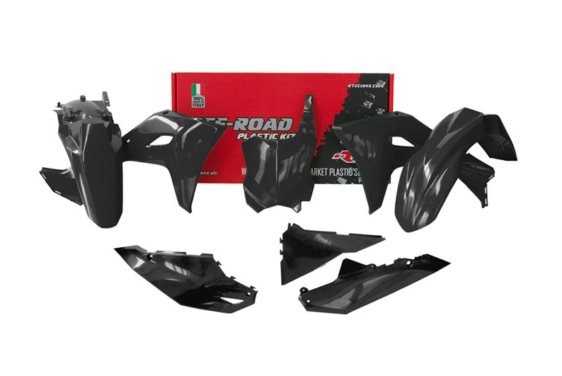 Kawasaki kx f - kxf 250 kit plastische 5 pezzi nero 2025 2026