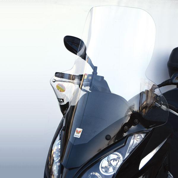 Parabrezza alta protezione kymco down town 125 dal 2009 2017