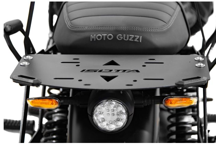 Portapacco posteriore in ferro per moto guzzi v7 stone e5 2021 - 2022