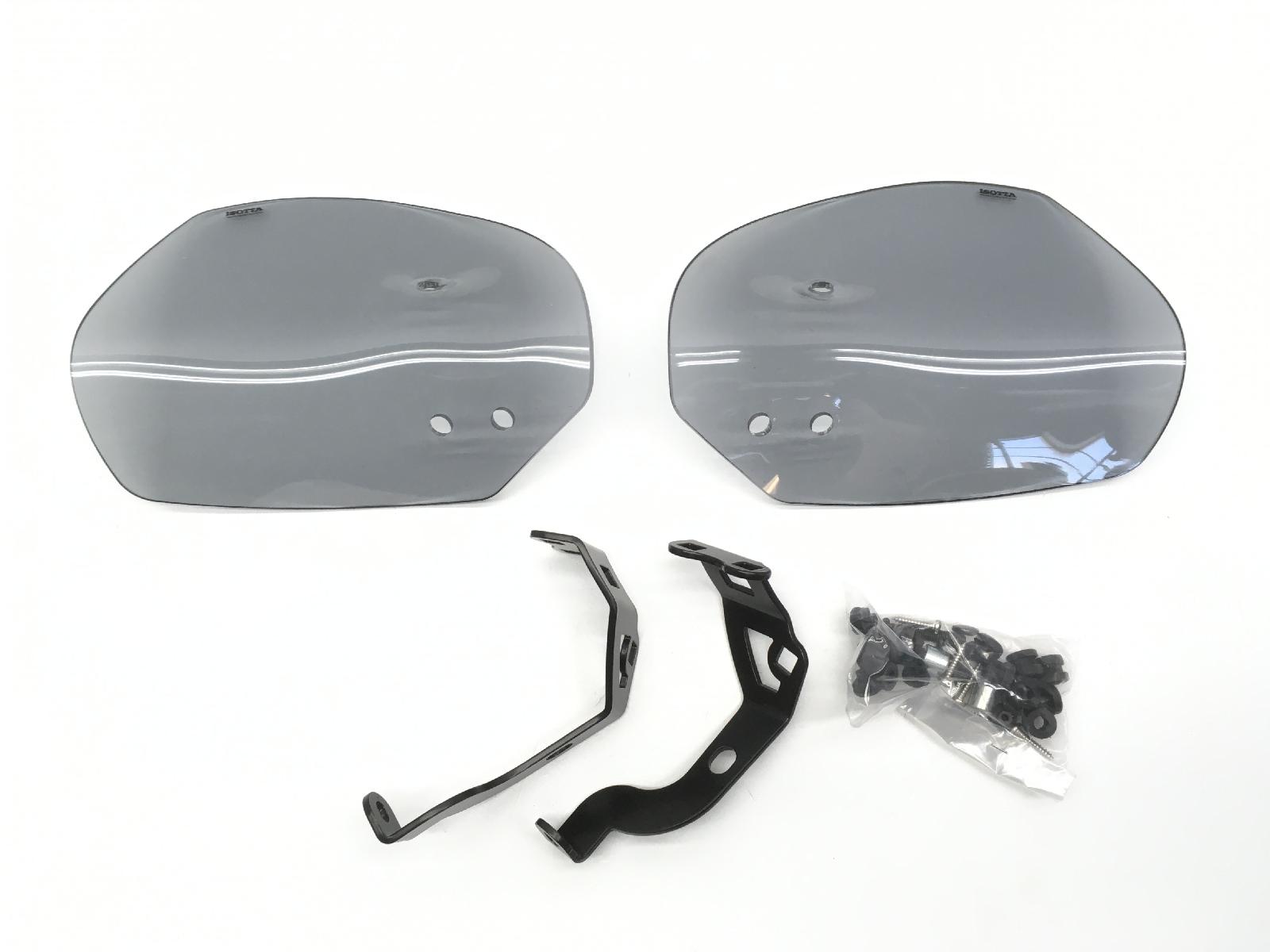 Coppia di paramani fume' chiaro con attacco honda silver wing sw-t 2008 2016