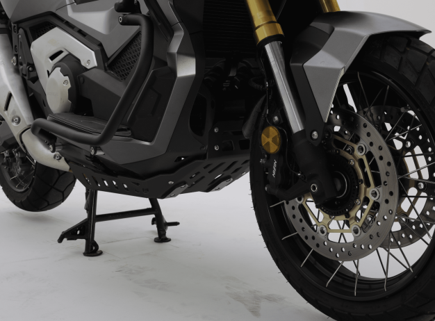 Protezione motore nero in alluminio per honda x adv 750