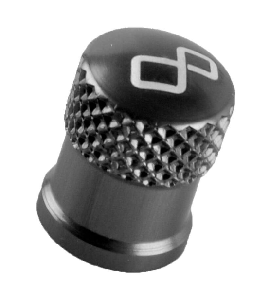 Lightech cappelletto valvola ruota valner nero lucido