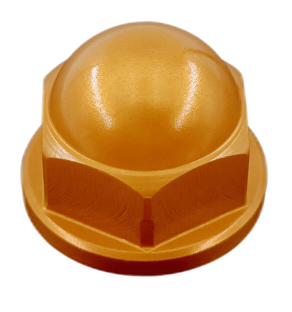 Lightech dado cieco m6 ergal oro lucido tipo 16 m6 passo 1
