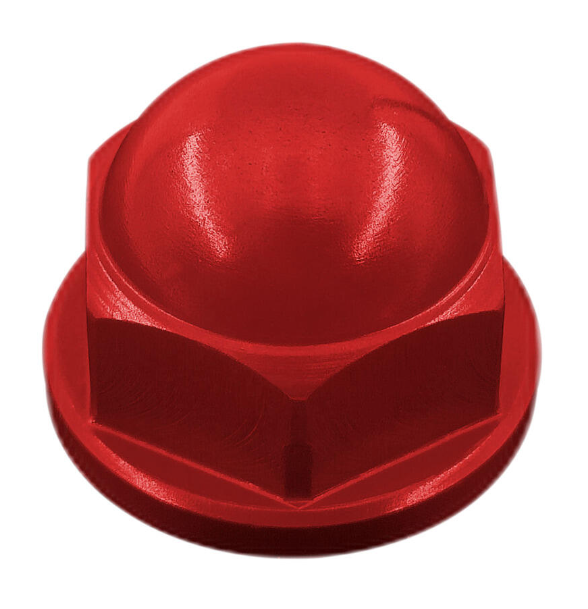 Lightech dado cieco m6 ergal rosso lucido tipo 16 m6 passo 1