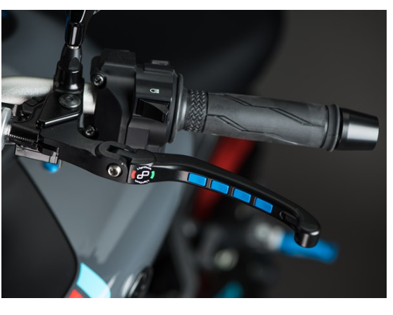 Kawasaki zx10 r n.d coppia kit leve grip blu alien freno frizione 2016 2020