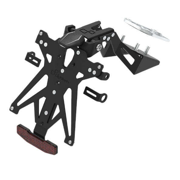 Kit portatarga lightech cfmoto 450 sr 2023 regolabile lucetarga led catadiottro