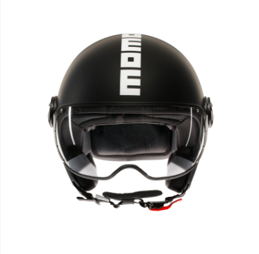 Casco momo fgtr classic mono matt black/white s