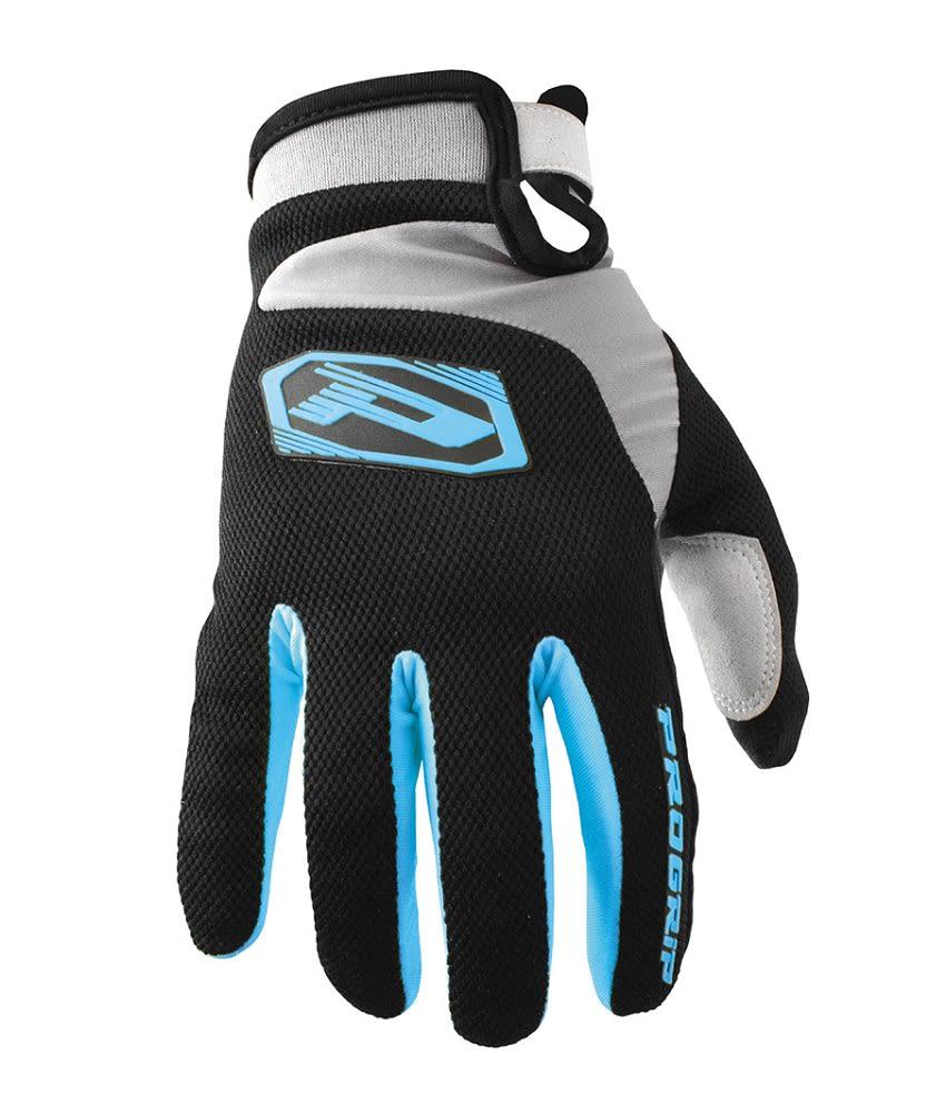 Guanti mx 4010-342 azzurro/nero/grigio m