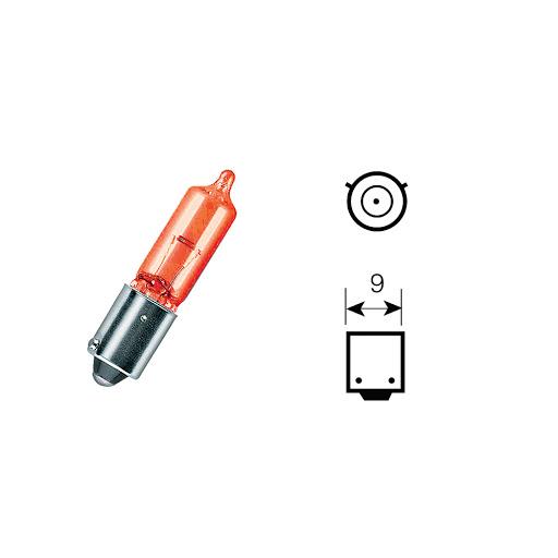Lampada h21w 12v 21w bay9s colore arancione bcr
