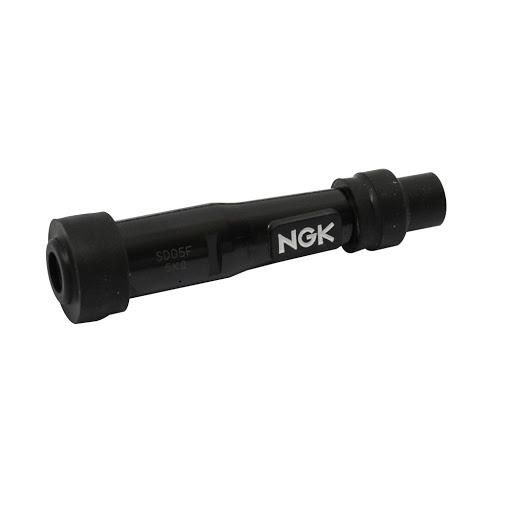 Pipetta cappuccio candela rigido ngk sd05f con resistore 5 ohm