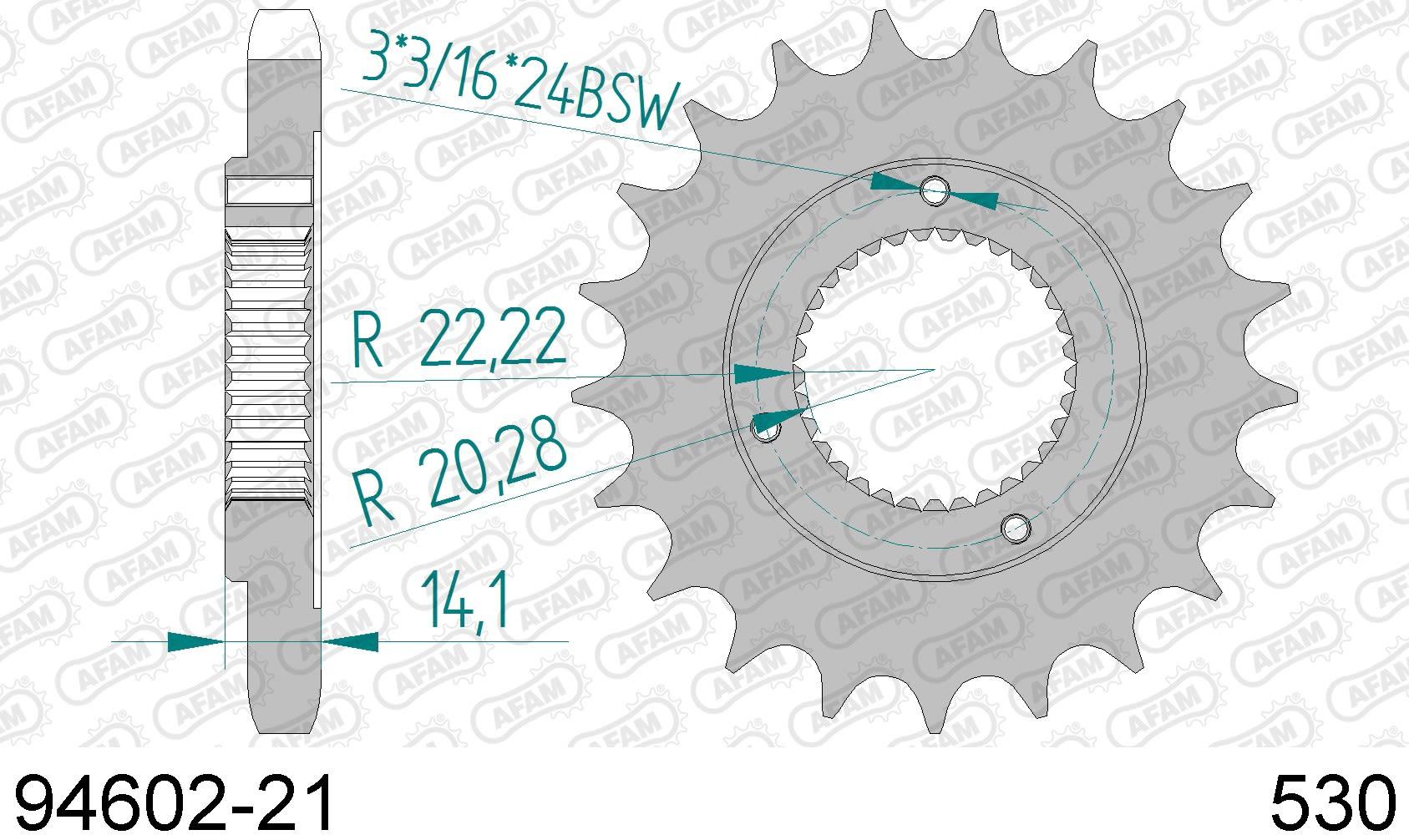 Harley davidson xlh 883 5 speed sportster 883 pignone afam 94602-21 passo 530 1991 1992