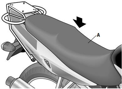 Suzuki gs 500 shad top master kit fissaggio staffa supporto portapacchi bauletto valigia posteriore maniglione 2001 2006