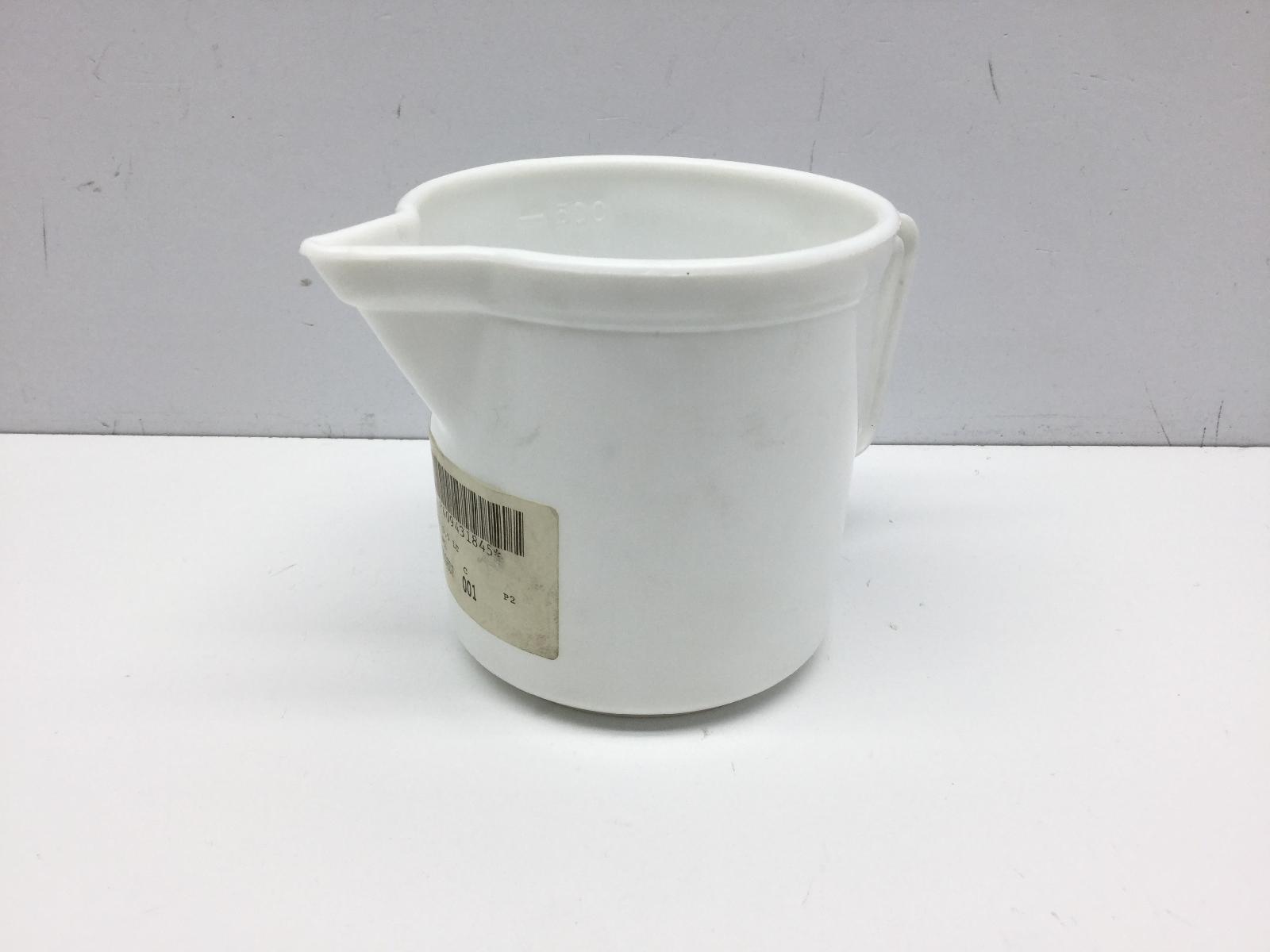 Caraffa bicchiere in plastica per officina 0,5 lt litri
