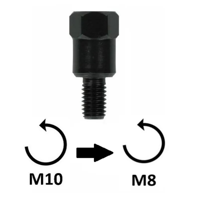 Adattatore specchi retrovisori universale fil. sup m10x1,25 sx inf. m8x1,25 sx