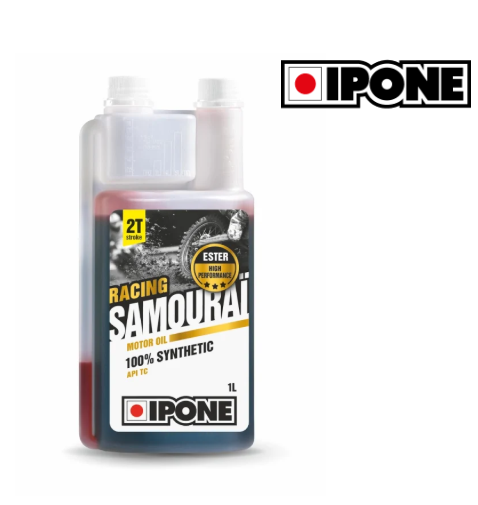 Olio miscela samourai racing 100% sintetico carburante 2t 1l ipone oil enduro
