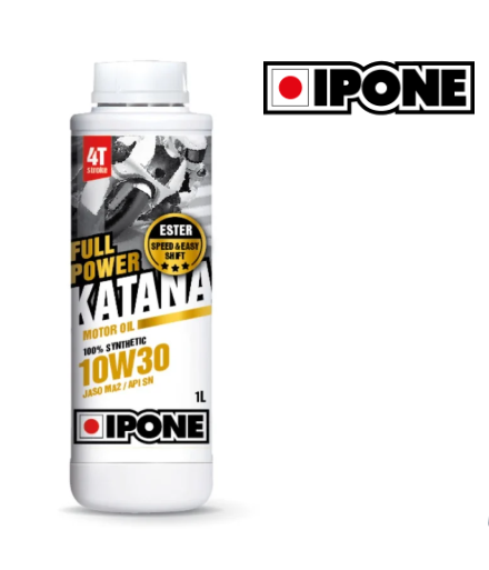 Olio oil motore full power katana 10w30 sintetico 4t stroke 1l ipone