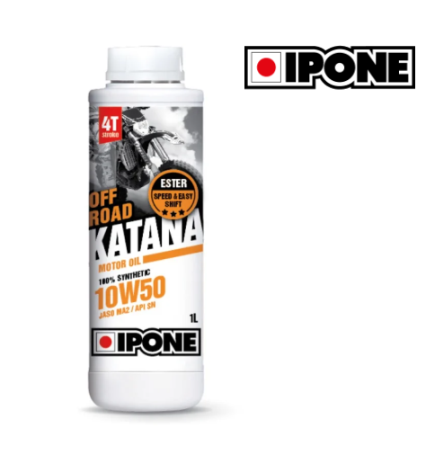 Olio motore katana off-road 10w50 100% sintetico 4t stroke 1l ipone