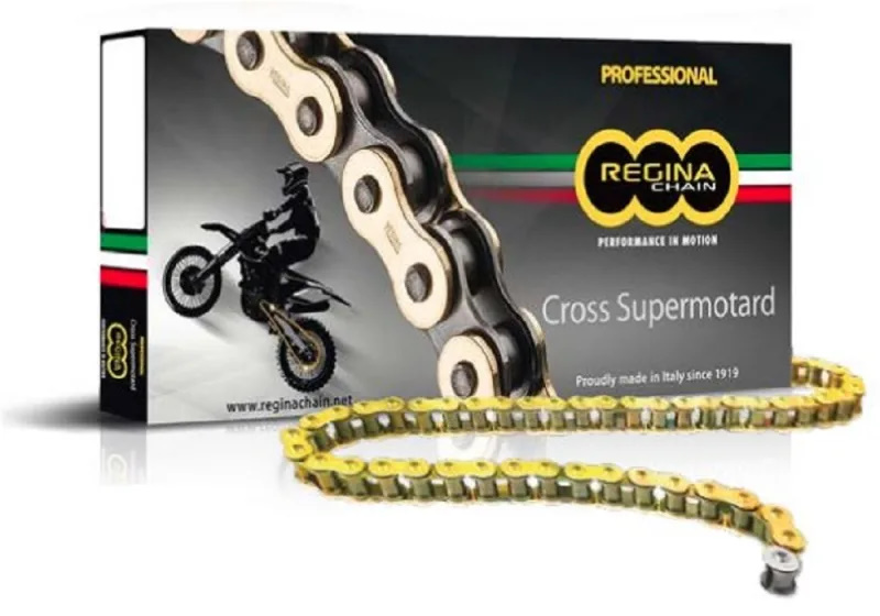 Rieju mrt pro 50 50 catena regina 124rh2 140 maglie passo 420 oro 2018 2021