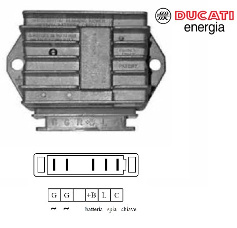 Aprilia af1 futura 125 regolatore tensione ducati energia 1990 1992