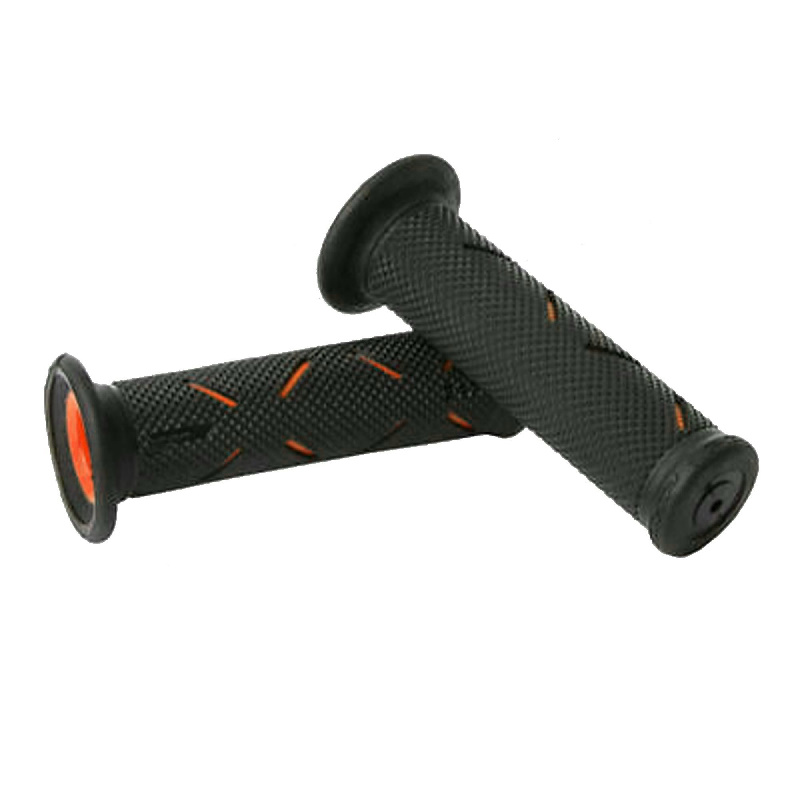 Manopole strada progrip 717 201 doppia densita' - arancio nero no foro
