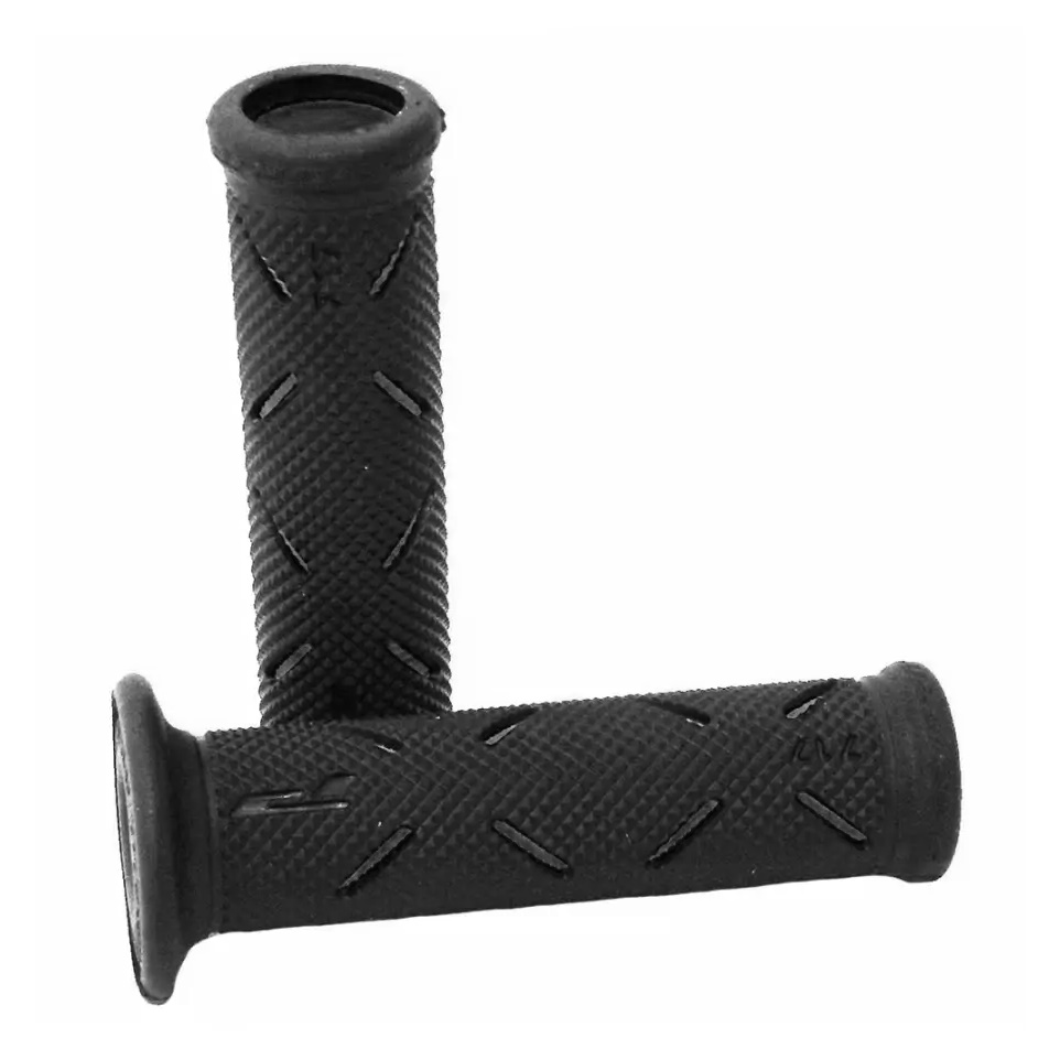 Manopole strada progrip 717 oe 298 doppia densita' - nero titanio con foro