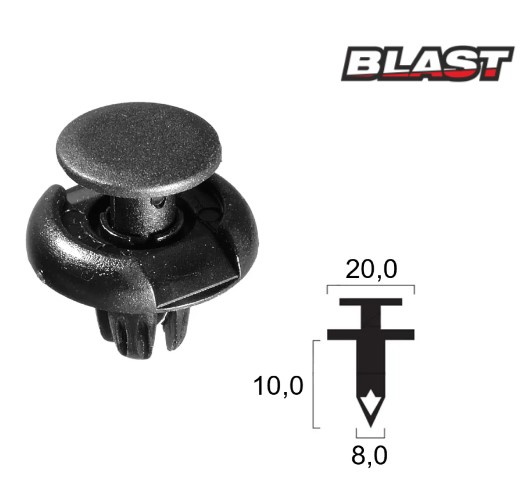 Honda nx 650 dominator 650 rivetto in plastica parafango 1988 2000