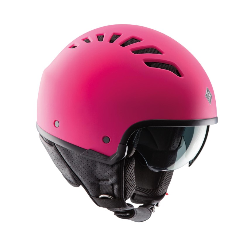 Casco tucano demi-jet el'fresh fucsia opaco xs 53cm
