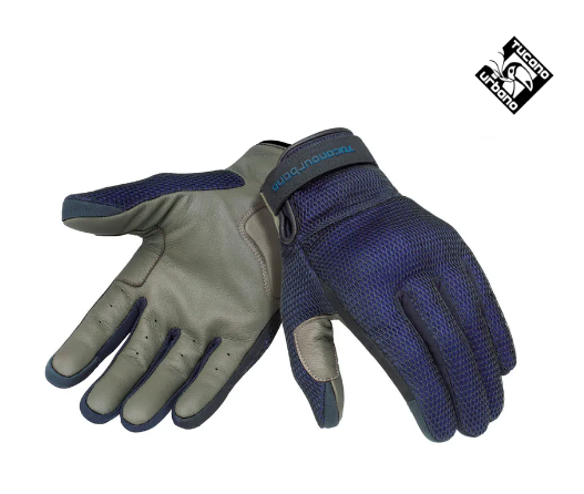 Guanti eden mesh nero/blu xs